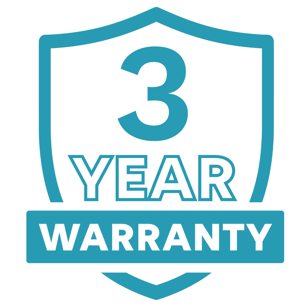 3 Year Warranty