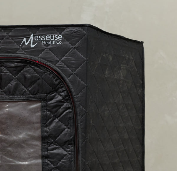 Durable sauna tent with insulated cover
