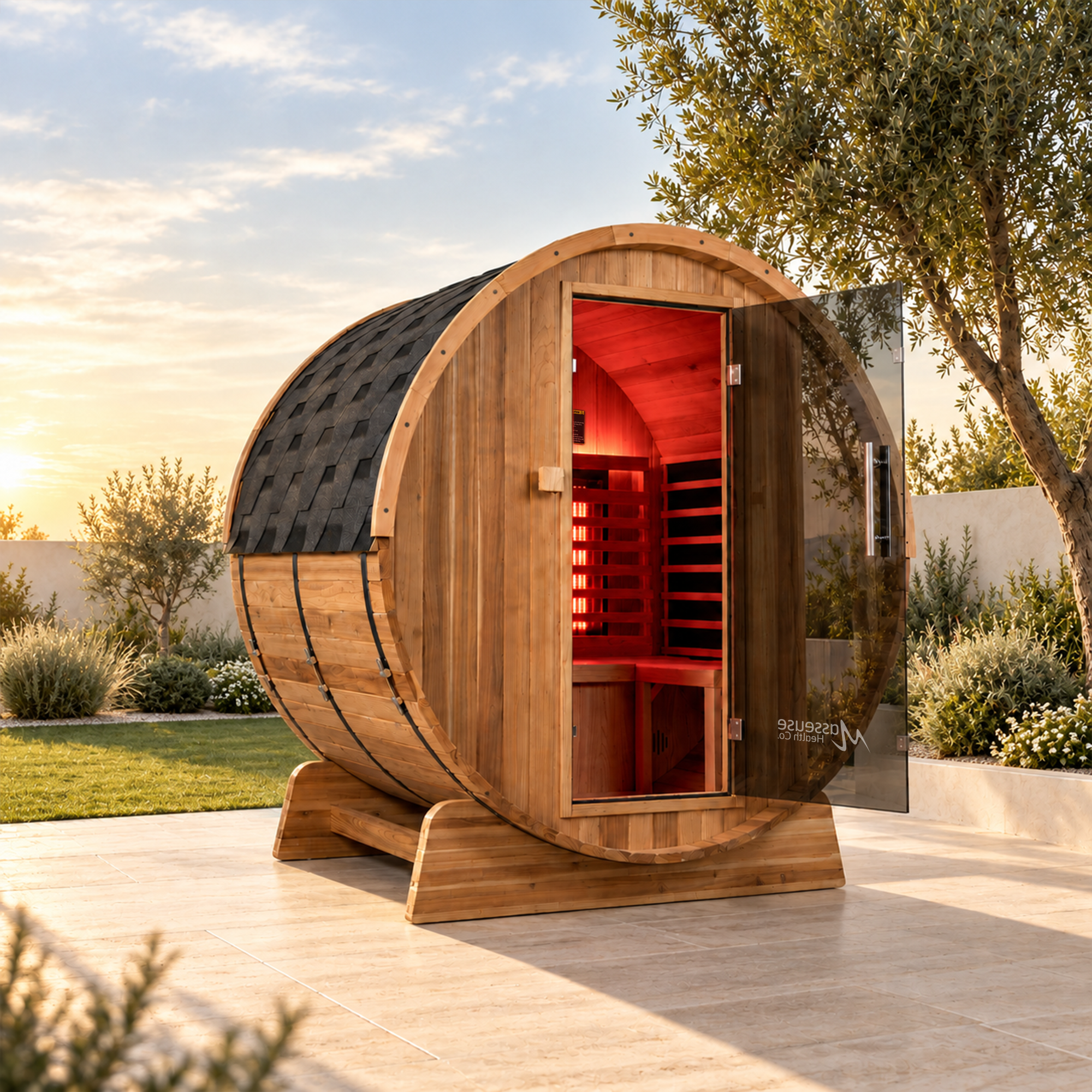 EverGlow® Barrel Outdoor Infrared Sauna